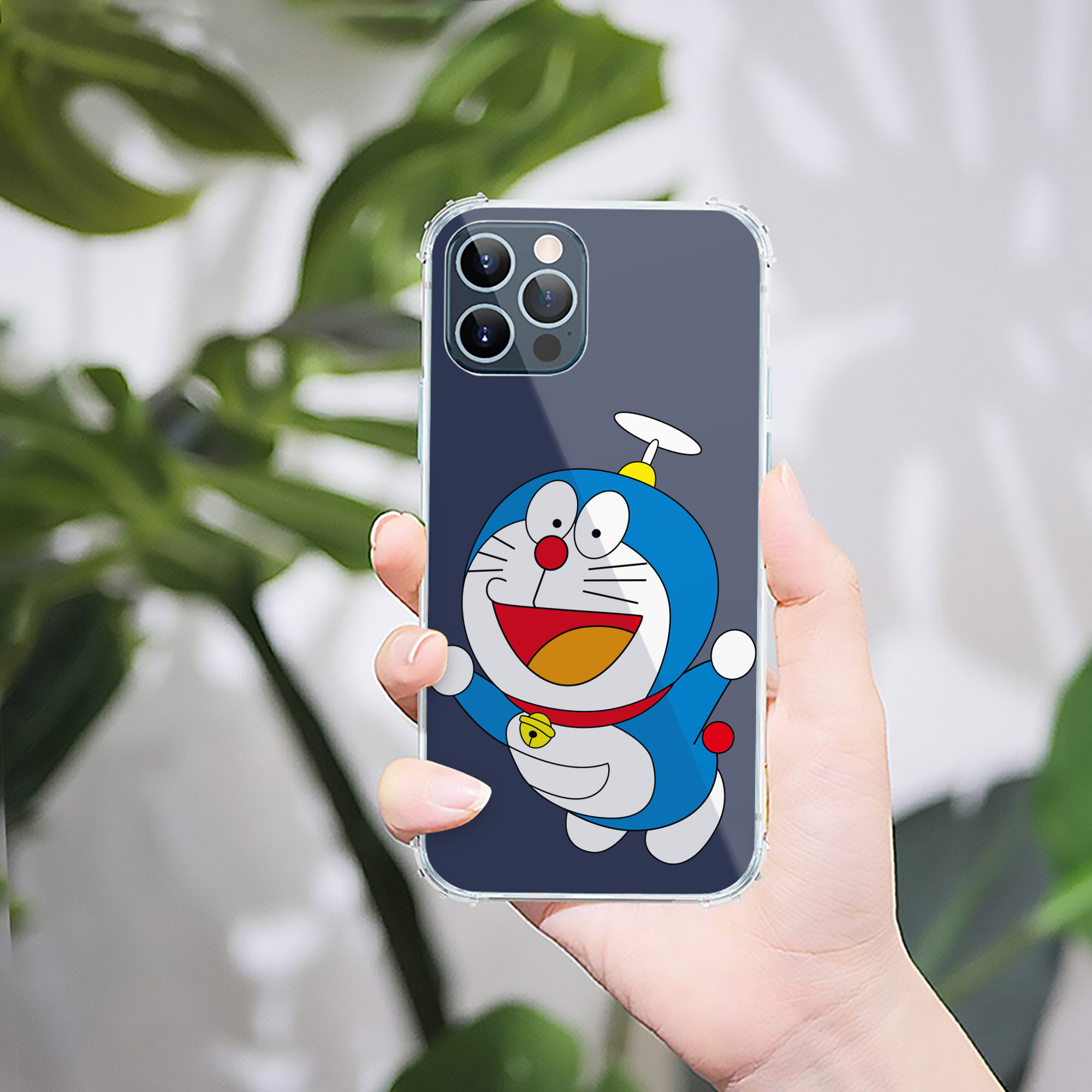 （画像用） ドラえもん Doraemon 【iPhone 12シリーズ対応】透明スマホケース（クリアソフトケース）